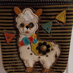 Chala Black and Brown Crossbody Bag